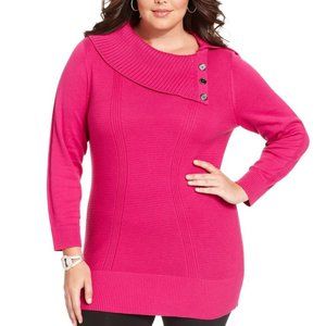 Style & Co Magenta Tunic Sweater